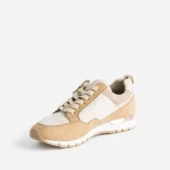 Tennis CAPRICE Camel Et Textile Pailleté -Boutique Caprice WWWERM 10384320048 2