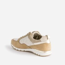 Tennis CAPRICE Camel Et Textile Pailleté -Boutique Caprice WWWERM 10384320048 3