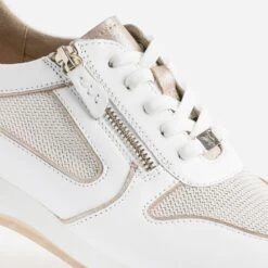 Tennis CAPRICE Blanche En Cuir Et Mesh -Boutique Caprice WWWERM 10384320054 5
