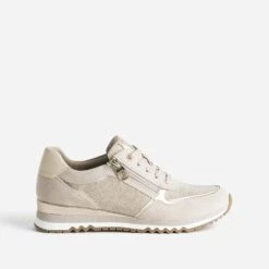 Tennis MARCO TOZZI Beige Et Dorée