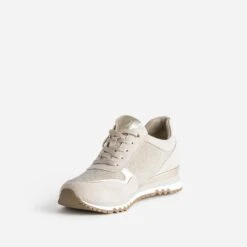 Tennis MARCO TOZZI Beige Et Dorée -Boutique Caprice WWWERM 10384320141 2