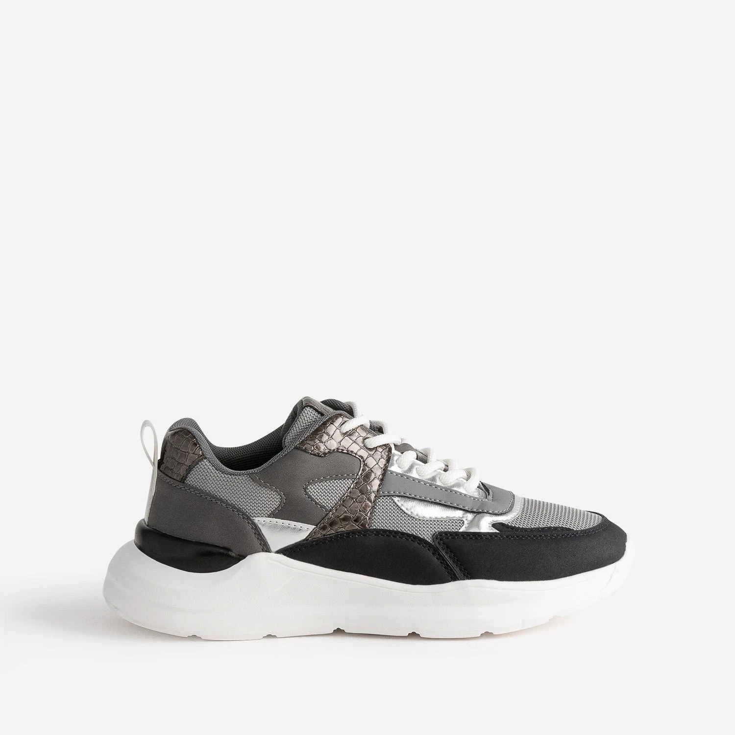 Tennis TEXTO Noire, Grise Et Argentée 3 Tennis TEXTO Noire, Grise Et Argentée