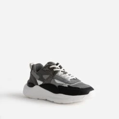 Tennis TEXTO Noire, Grise Et Argentée 9 Tennis TEXTO Noire, Grise Et Argentée -Boutique Caprice WWWERM 10384320202 1