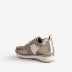 Tennis TEXTO Bronze, Or Et écrue Multi Matières -Boutique Caprice WWWERM 10384320203 3