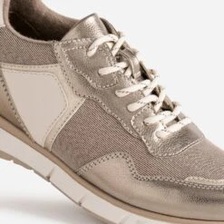 Tennis TEXTO Bronze, Or Et écrue Multi Matières -Boutique Caprice WWWERM 10384320203 5