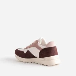 Tennis TEXTO Bordeaux, écru Et Rose -Boutique Caprice WWWERM 10384320224 3