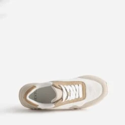 Tennis TEXTO Blanche, Beige Et Camel -Boutique Caprice WWWERM 10384320231 4