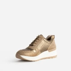 Tennis Compensée TBS Bronze En Cuir -Boutique Caprice WWWERM 10384320308 2
