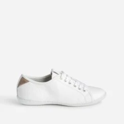 Tennis TBS Cuir Blanc