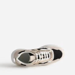 Tennis TEXTO Noire, Beige, Blanche Et Dorée -Boutique Caprice WWWERM 10384320359 3