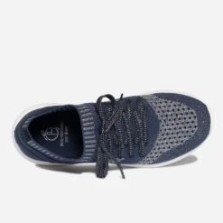 Tennis-chaussette Bleue Et Argentée Tricotée éco-conçue -Boutique Caprice WWWERM 10384320677 4