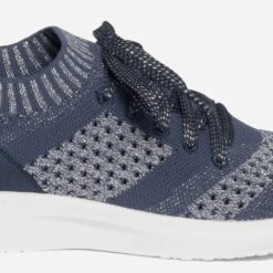 Tennis-chaussette Bleue Et Argentée Tricotée éco-conçue -Boutique Caprice WWWERM 10384320677 5