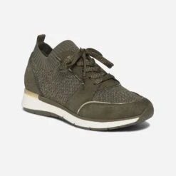 Tennis Kaki Tricotée -Boutique Caprice WWWERM 10384320694 1