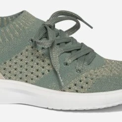 Tennis-chaussette Verte Et Dorée Tricotée éco-conçue -Boutique Caprice WWWERM 10384320701 5