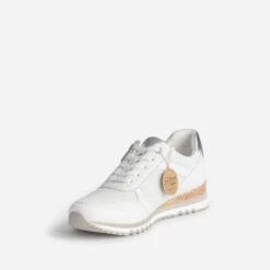 Tennis MARCO TOZZI Blanc Et Argenté -Boutique Caprice WWWERM 10384320745 2