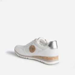 Tennis MARCO TOZZI Blanc Et Argenté -Boutique Caprice WWWERM 10384320745 3