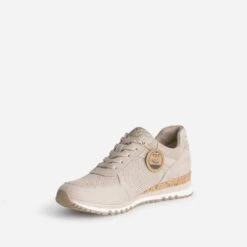 Tennis MARCO TOZZI Beige Et Imprimé Python -Boutique Caprice WWWERM 10384320746 2