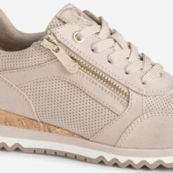 Tennis MARCO TOZZI Beige Et Imprimé Python -Boutique Caprice WWWERM 10384320746 5