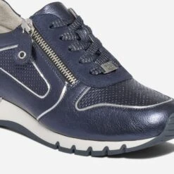 Tennis CAPRICE Bleu Marine Métallisé Perforé -Boutique Caprice WWWERM 10384320774 5