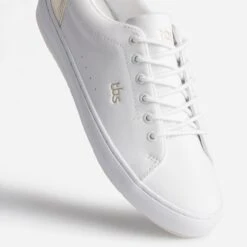 Tennis TBS Blanche Et Or En Cuir -Boutique Caprice WWWERM 10384320848 5
