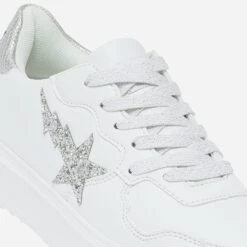 Tennis KAPORAL Blanche à étoile Pailletée Argent -Boutique Caprice WWWERM 10384320956 5