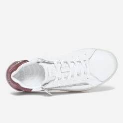 Tennis TBS Blanche En Cuir à Zip -Boutique Caprice WWWERM 10384320971 4