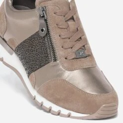 Tennis CAPRICE Beige Et Bronze Bi Matière -Boutique Caprice WWWERM 10384320974 5