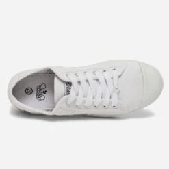 Tennis LE TEMPS DES CERISES Blanche En Toile -Boutique Caprice WWWERM 10384330096 4