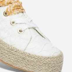 Tennis Blanche En Dentelle à Lacet-ruban -Boutique Caprice WWWERM 10384330172 5