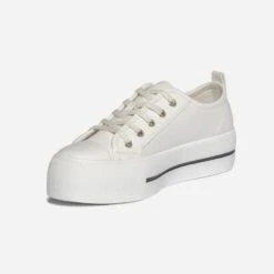 Tennis TEXTO écrue à Semelle Plateforme éco-conçue -Boutique Caprice WWWERM 10384330187 2
