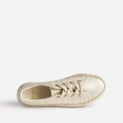 Tennis Dorée En Toile Brodée -Boutique Caprice WWWERM 10384330194 4