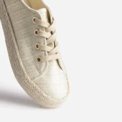 Tennis Dorée En Toile Brodée -Boutique Caprice WWWERM 10384330194 5