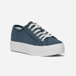 Tennis TEXTO Bleue En Toile à Semelle épaisse -Boutique Caprice WWWERM 10384330195 1