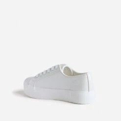 Tennis TEXTO Blanc Irisé Embossée Effet Python -Boutique Caprice WWWERM 10384330196 3