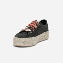 Tennis Noire à Lacet-ruban -Boutique Caprice WWWERM 10384330200 3