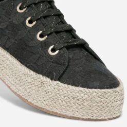 Tennis Noire à Lacet-ruban -Boutique Caprice WWWERM 10384330200 6