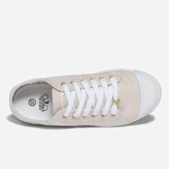 Tennis LE TEMPS DES CERISES Beige Rayée Blanc Et Argent -Boutique Caprice WWWERM 10384330202 4