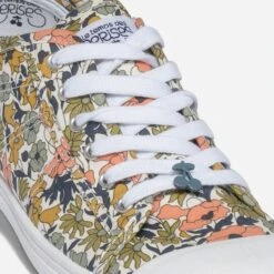 Tennis LE TEMPS DES CERISES Blanche Imprimée Fleurs Colorées -Boutique Caprice WWWERM 10384330205 5