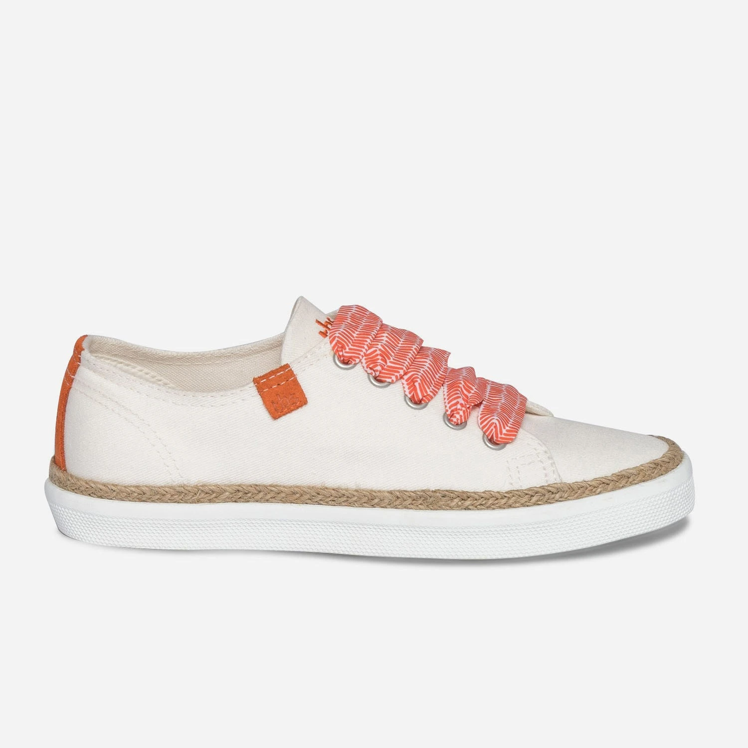 Tennis TBS Blanche En Toile Avec Lacet Imprimé 4 Tennis TBS Blanche En Toile Avec Lacet Imprimé – Image 2