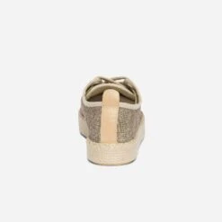 Tennis Marron En Toile Pailletée à Plateforme Corde -Boutique Caprice WWWERM 10384330210 3