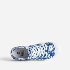 Tennis LE TEMPS DES CERISES Bleue Toile Fleurie -Boutique Caprice WWWERM 10384330227 4