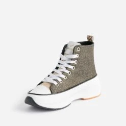 Basket KAPORAL Noire Dorée à Plateforme -Boutique Caprice WWWERM 10384330231 2