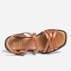 Sandale Cognac En Cuir éco-conçue -Boutique Caprice WWWERM 10385760000 3