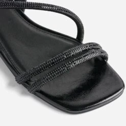 Sandale TEXTO Noire à Strass -Boutique Caprice WWWERM 10385760102 5