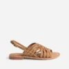Sandale Marron En Cuir Velours Tressé 2 Sandale Marron En Cuir Velours Tressé -Boutique Caprice WWWERM 10385760115 0