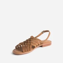 Sandale Marron En Cuir Velours Tressé 10 Sandale Marron En Cuir Velours Tressé -Boutique Caprice WWWERM 10385760115 2