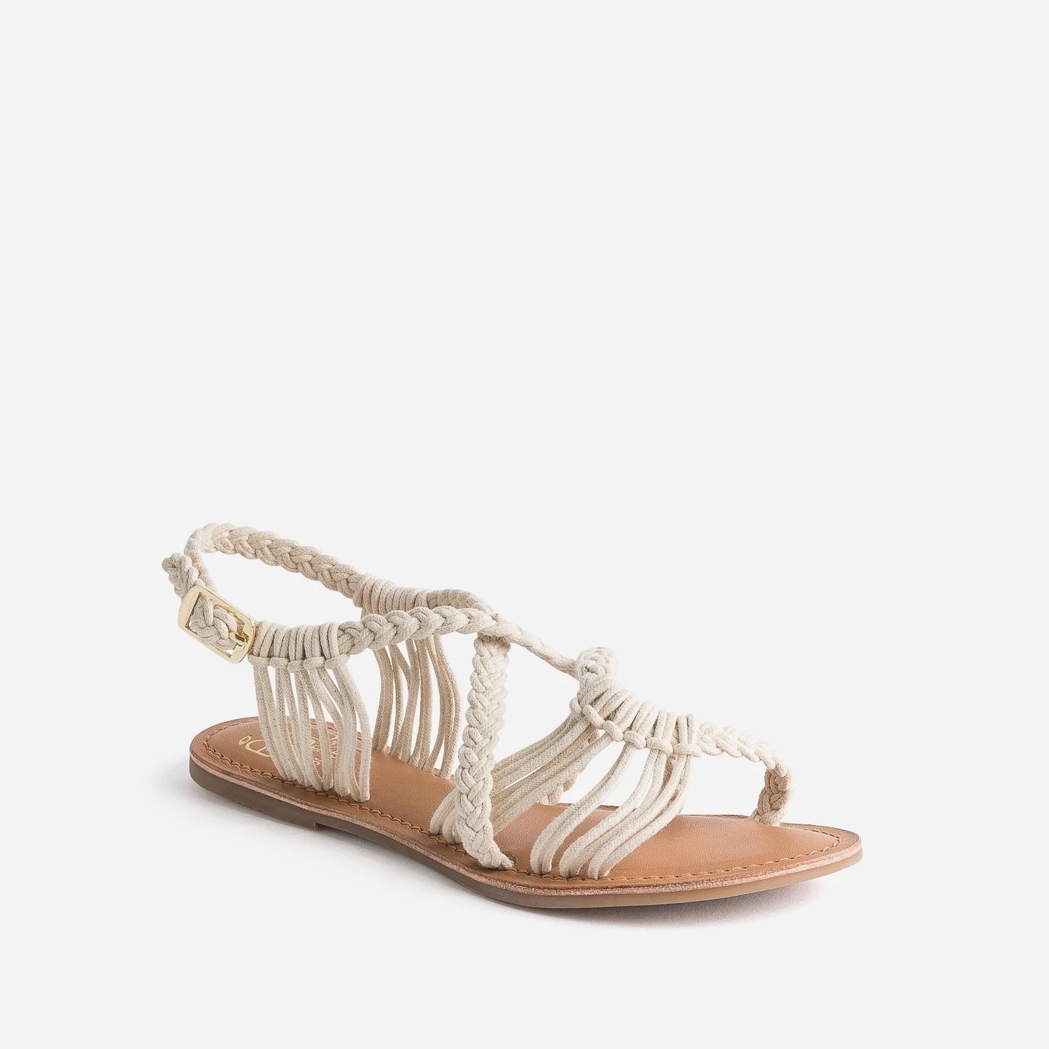 Sandale TEXTO écrue éco-conçue En Macramé 4 Sandale TEXTO écrue éco-conçue En Macramé – Image 2