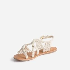 Sandale TEXTO écrue éco-conçue En Macramé 10 Sandale TEXTO écrue éco-conçue En Macramé -Boutique Caprice WWWERM 10385760122 2