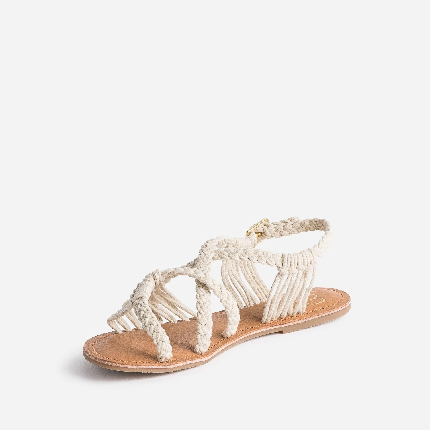 Sandale TEXTO écrue éco-conçue En Macramé 5 Sandale TEXTO écrue éco-conçue En Macramé – Image 3