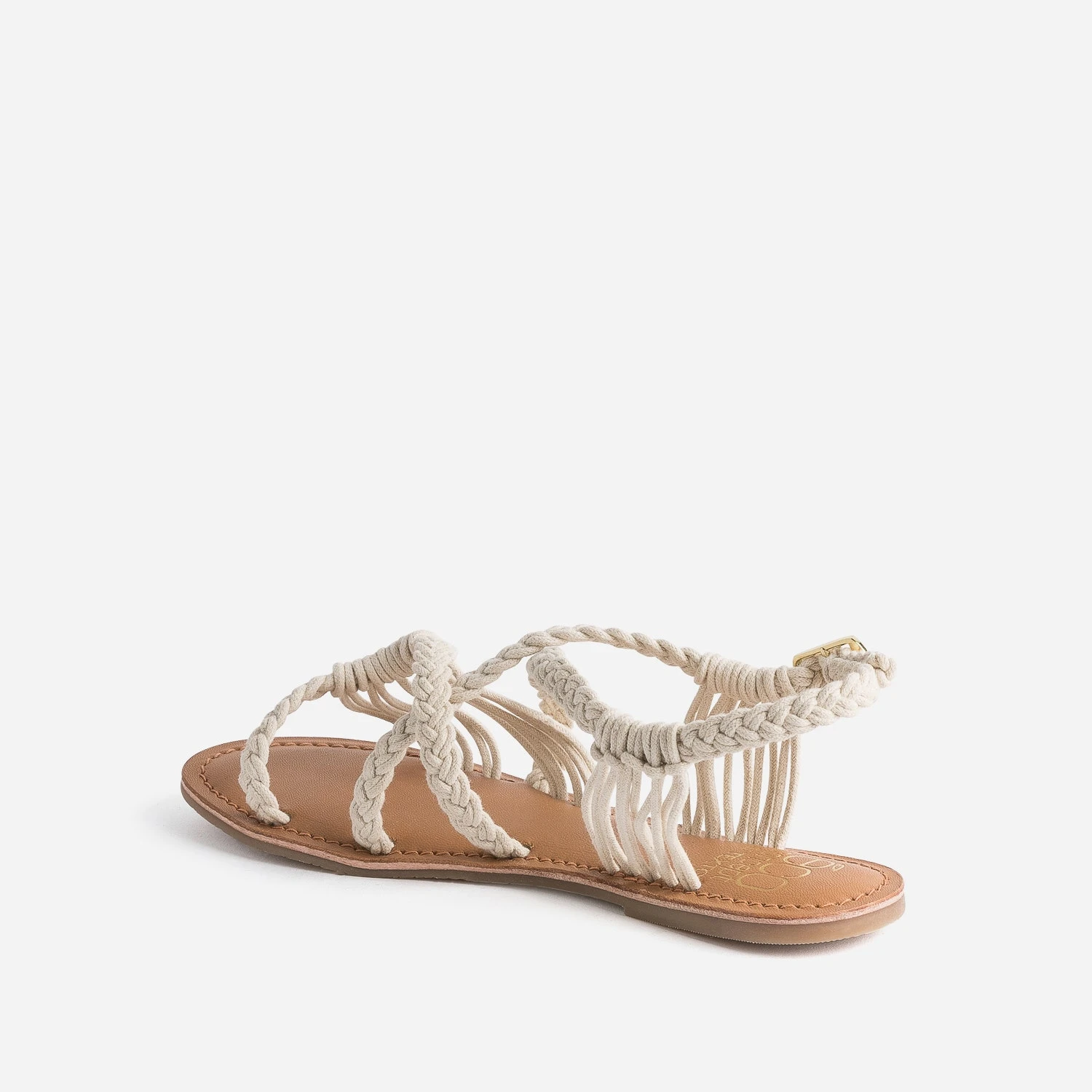 Sandale TEXTO écrue éco-conçue En Macramé 6 Sandale TEXTO écrue éco-conçue En Macramé – Image 4
